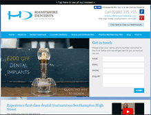 Tablet Screenshot of hampshiredentists.com